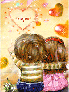 240x320韩国浪漫情侣动态手机图片