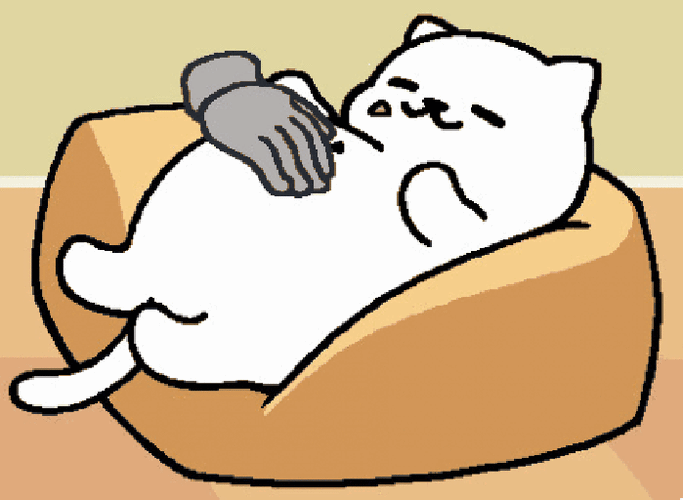 沙发狗狗人手摸肚子gif动图_动态图_表情包下载_soogif