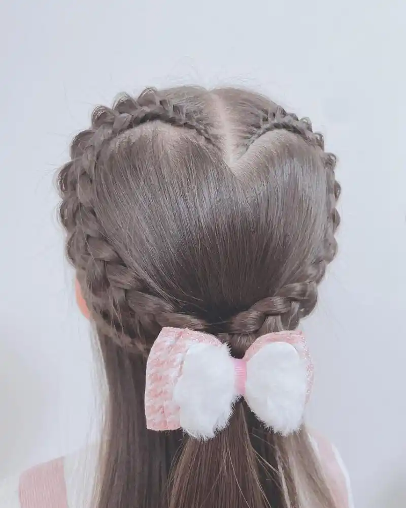 儿童编发,披肩发型来了,编发简单易学,美极了