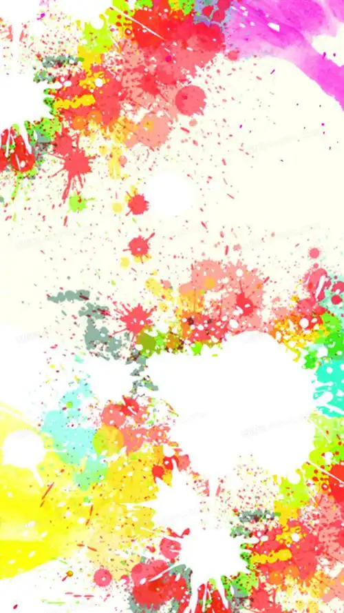 彩色泼墨ps分层h5背景素材