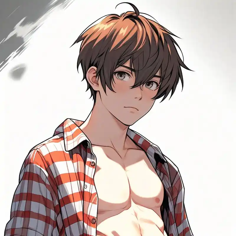 99谁不爱穿格纹衬衫的腹肌男孩呢?