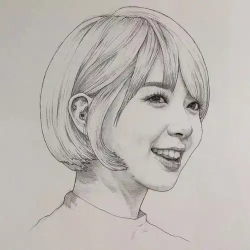 人物素描头像真人照片头像图片