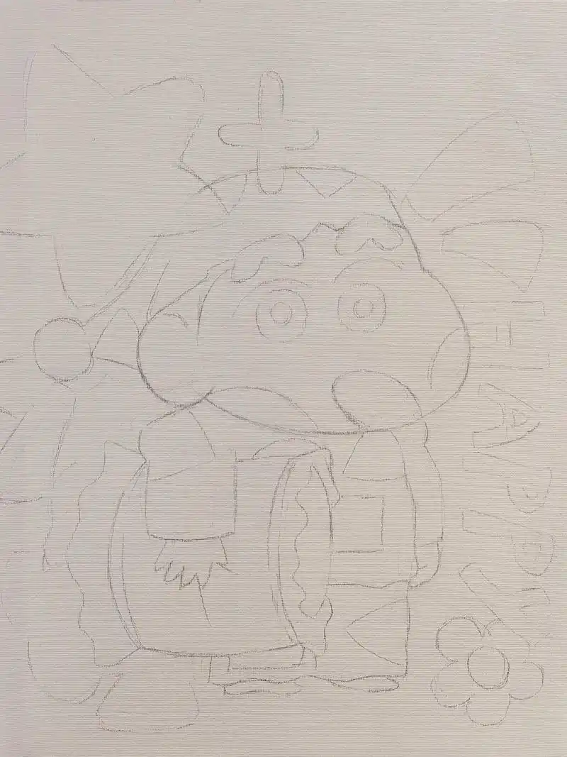 蜡笔小新丙烯画.超详细步骤图 #丙烯画 #手绘 #装饰画 # - 抖音