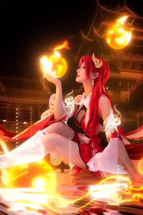 王者荣耀貂蝉唤灵魅影cosplay