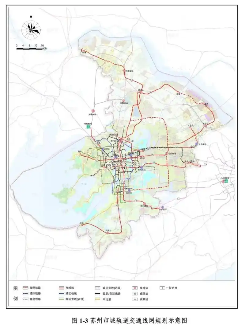 看到苏州这个地铁规划图,不由得佩服,不愧是有钞能力的城市,要是