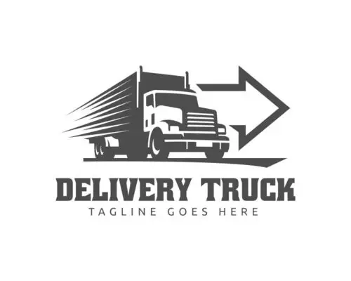 矢量物流运输标志设计