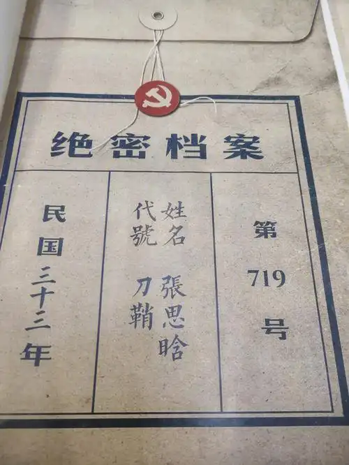 打开第一页,绝密档案!映入眼帘的赫然便是鲜红的党徽!刀鞘真的是烧脑