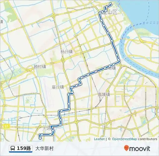 公交159路的线路图