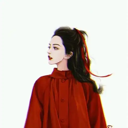 复古风手绘女生头像67真的不要太好看67