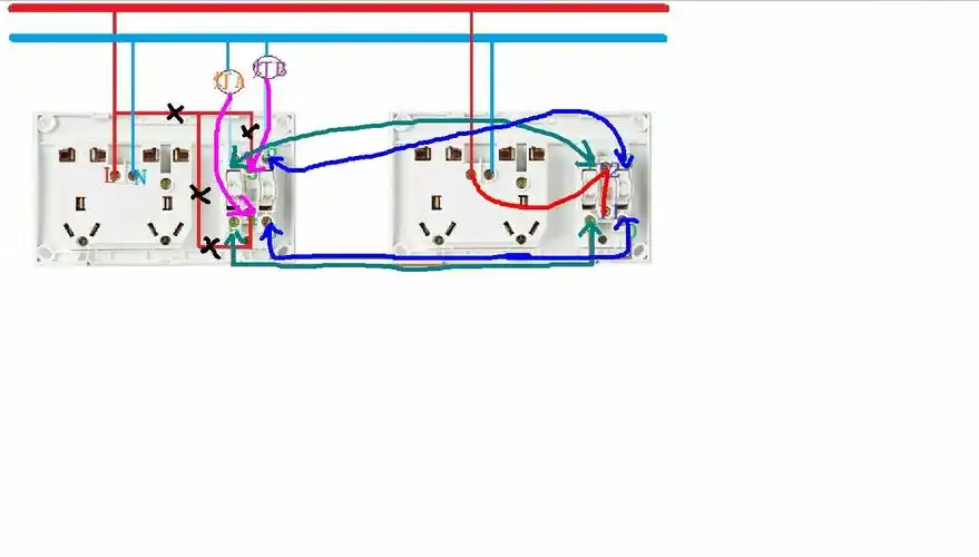 问: 请问公牛g09e634插座面板,怎么接双控,求有双面板连接图