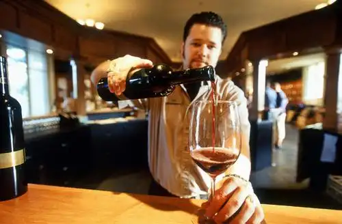 西方人,背部,两个人,酒吧,站,横图,室内,白天,正面,旅游,度假,餐桌