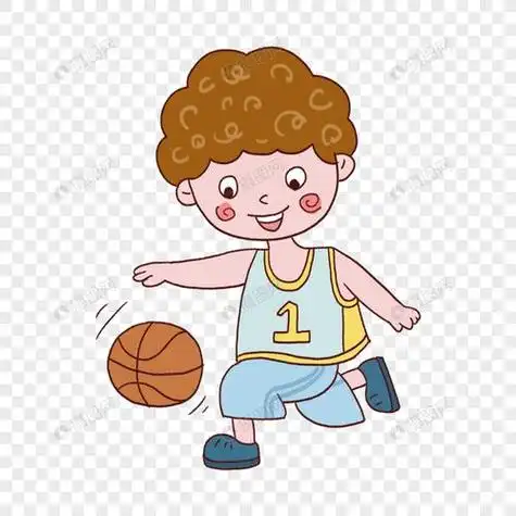 小孩打篮球简笔画 小孩打篮球简笔画彩色