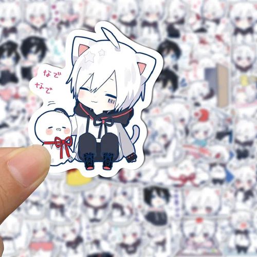 65枚mafumafu 贴纸日系小正太表情手帐电脑手机装饰高清相册贴画