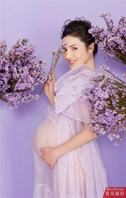 孕妇照图片孕妇照图片「薰衣草之吻」薄纱裹身,女王的姿态,不可复制的
