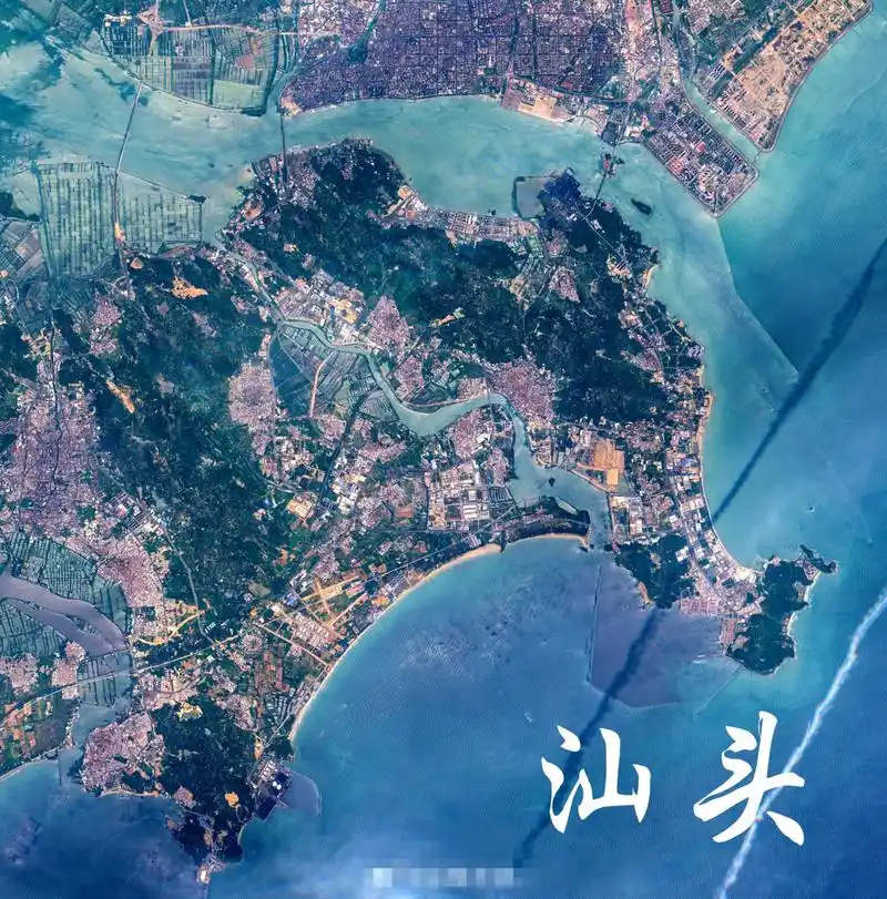 广东省汕头市最近卫星图(5.