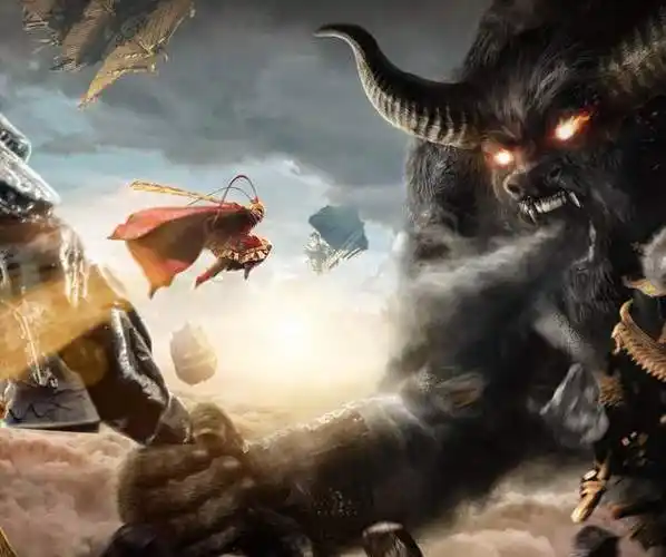 而孙悟空,二郎神,猪八戒这些人"法天象地"的本事还是初级,最多将身子