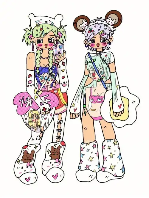 y2k辣妹穿搭系列夏日甜心78