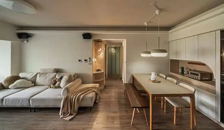 76㎡北欧清新风住宅细节舒适暖色迷人