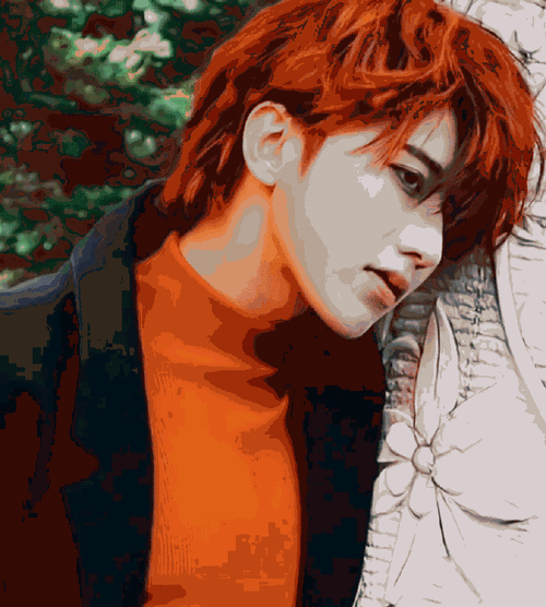 蔡徐坤红发大片花絮