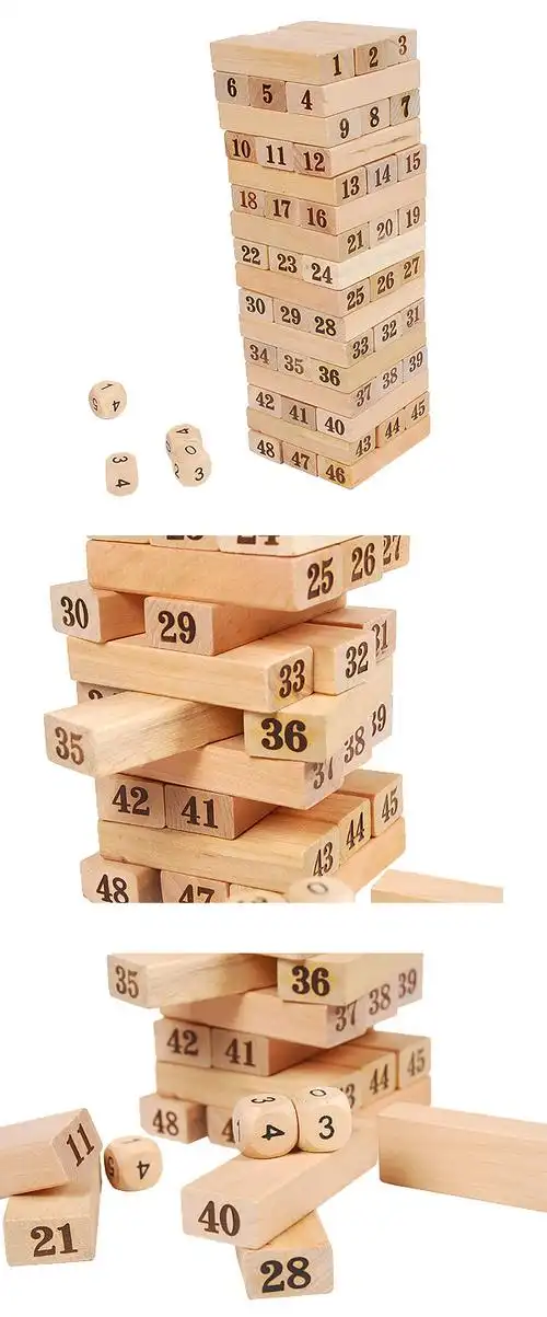 厂家直销 儿童成人木制益智数字叠叠高 叠叠高积木 叠叠高玩具