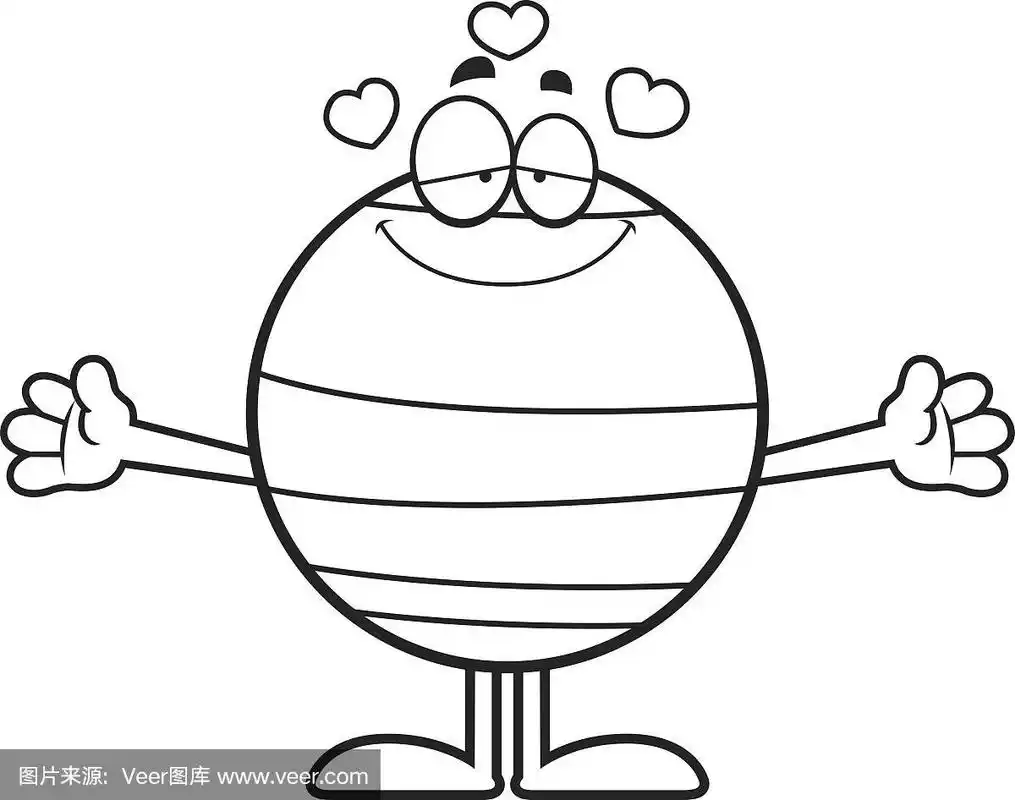 卡通海王星拥抱