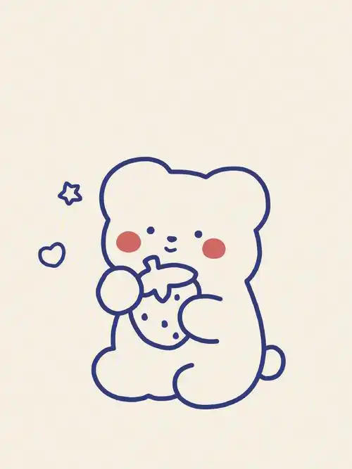 简笔小熊壁纸