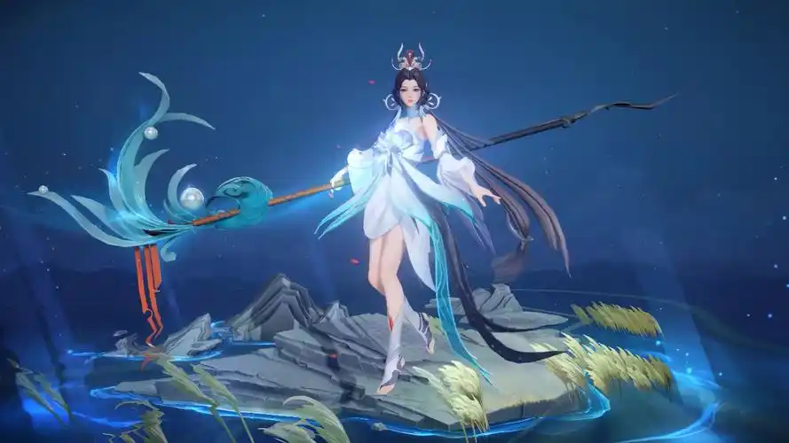 4k120【白鹤梁神女-大乔 局外展示】修复动态壁纸 | 王者荣耀