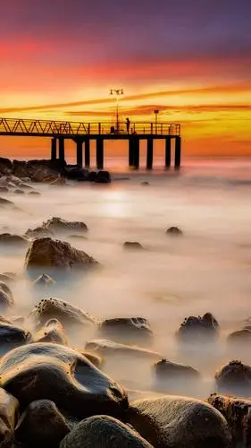 海滩慢门摄影—华为杂志锁屏通过慢门摄影…-堆糖,美好生活研究所