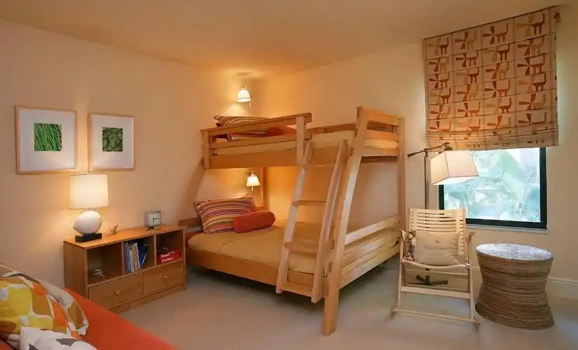 简约风格双人儿童房卧室装修效果图