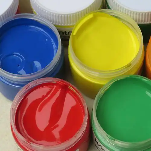 文萃水粉颜料套装儿童小学生用初学者美术绘画果冻罐装盒装100ml