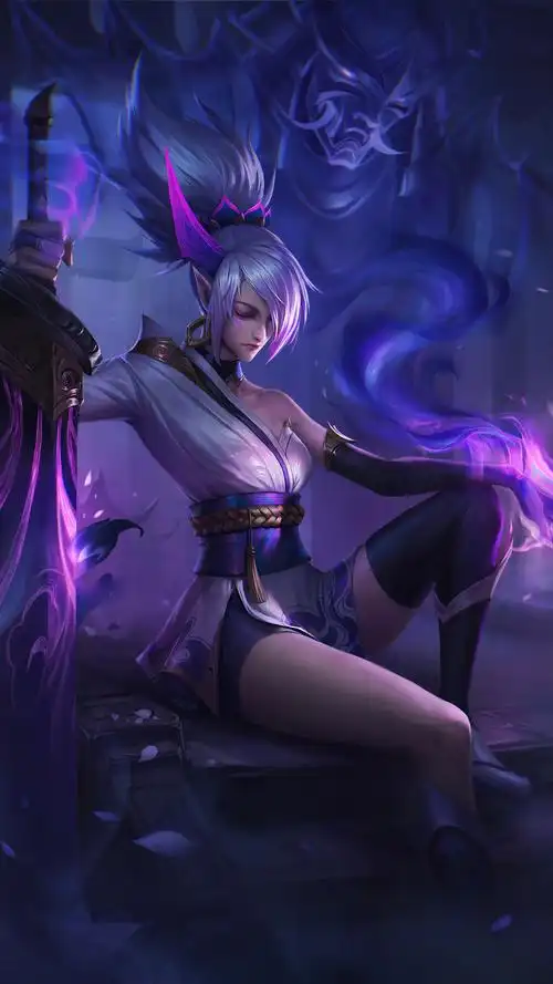 lol英雄联盟 放逐之刃 瑞雯 riven 灵魂莲华 手机壁纸