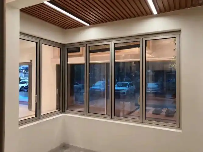 铝合金折叠窗佛山上折外开窗厂家金玛龙上下折叠窗