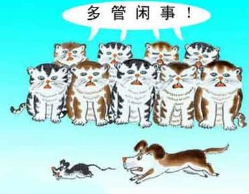 本来不关自己的事,为什么要狗拿耗子多管闲事,还真把自己当成救世主了