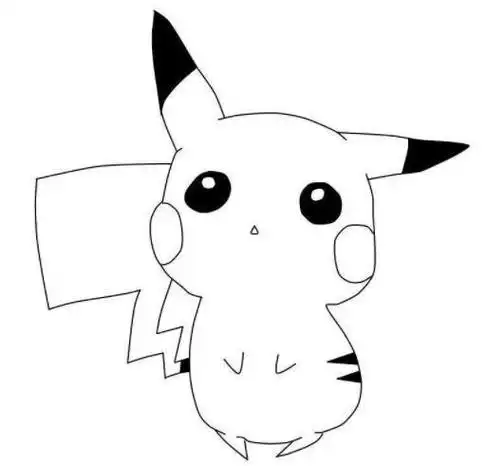 皮卡丘超萌简笔画皮卡丘简笔画最萌皮卡丘简笔画图片大全可爱(第1页)