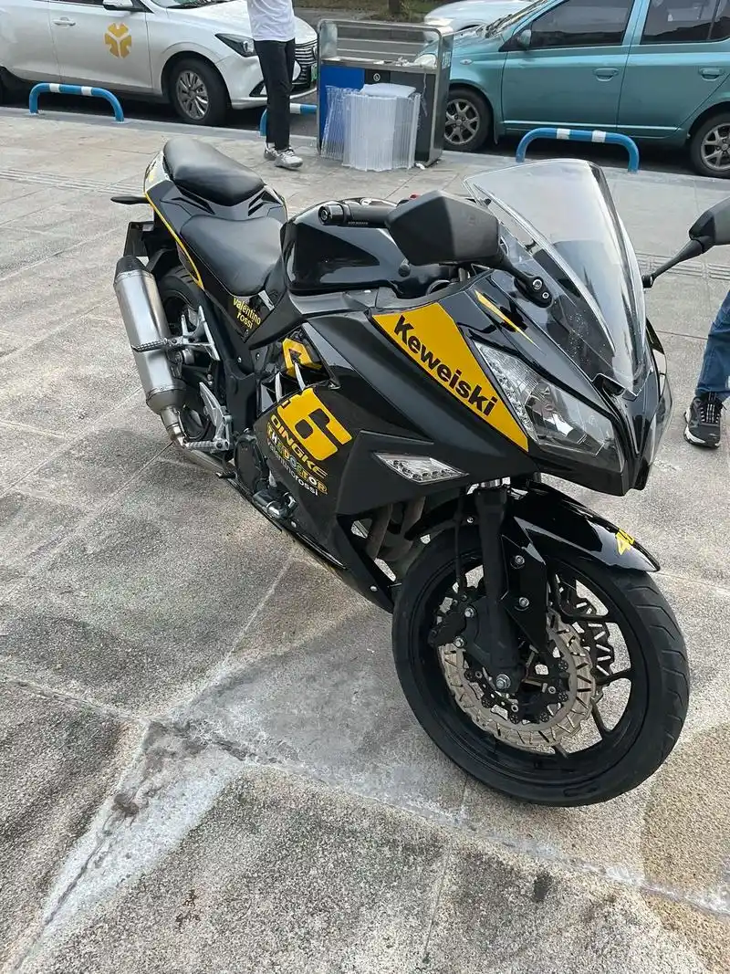 机车.飞翎350-3c双缸水冷电喷大跑车国产小忍者,成色好, - 抖音