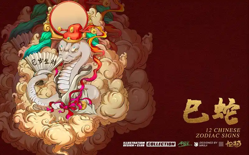 十二生肖国潮插画|插画|商业插画|mrsji小石 - 原创作品 - 站酷
