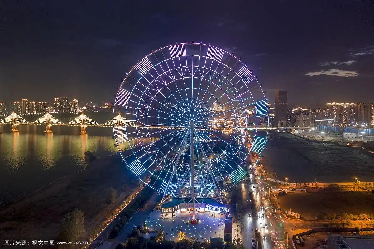 南昌市 南昌之星摩天轮 航拍