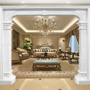 树宝宝欧式造型垭口大罗马柱客厅阳台门套门框双包套别墅奢华烤漆