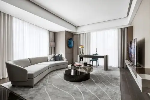 深圳卓能雅苑,现代轻奢风装修案例效果图|空间|室内设计|深圳东易日盛