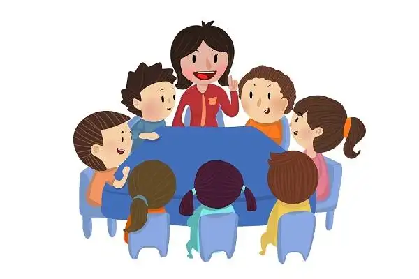 儿童老师学生手绘卡通教师节学生矢量素材