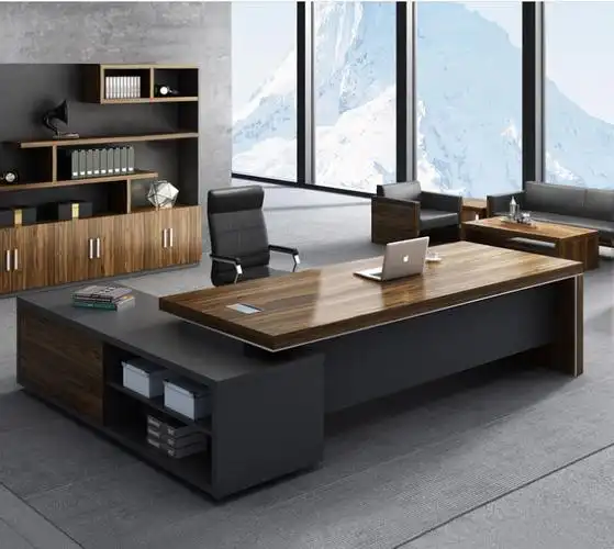简约现代老板办公桌批发大班台总裁桌定制电脑桌椅经理办公桌柜办公