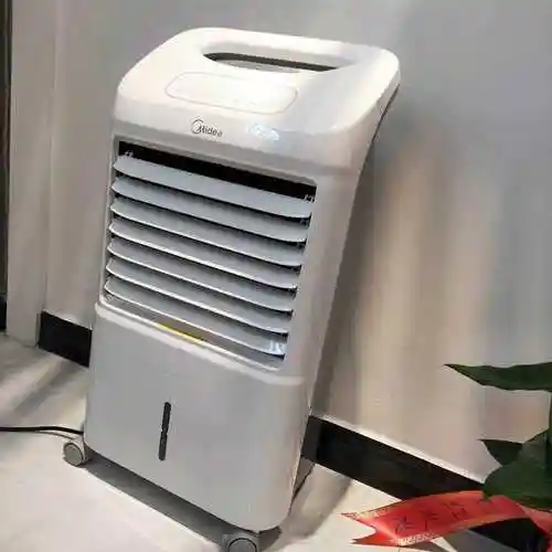 白色 扇冷暖两用移动暖风机冷风扇家用冷热小空调遥控静音冷暖型电脑