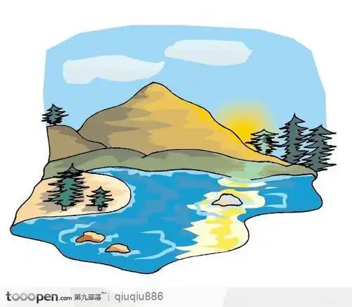 中国最大的湖泊简笔画