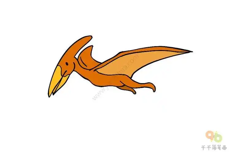 可爱又简笔画的翼龙