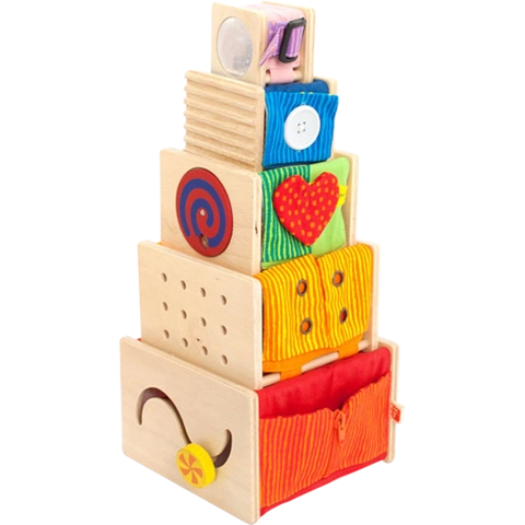 imtoy多功能套盒叠叠高叠叠乐套塔宝宝积木幼儿童益智玩具1-3岁