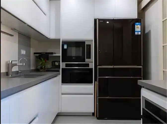 首先嵌入式冰箱对尺寸要求很高,若橱柜的尺寸不符合,冰箱根本塞不进去