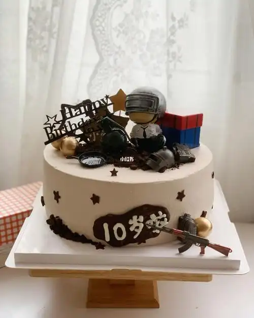 萌版吃鸡十寸蛋糕