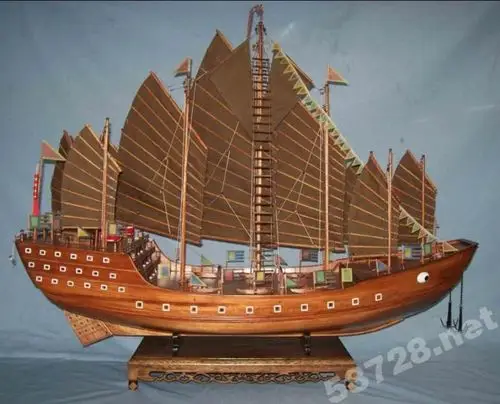 郑和宝船明初郑和巨船船队是全球之最.
