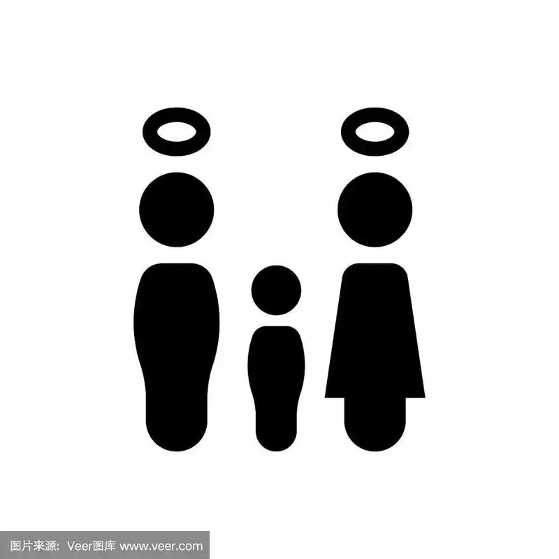 孤儿院的抽象标志.概念向量插图