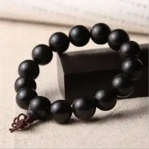 包邮礼品印度天然黑檀木手串佛珠手链黑檀手串沉水手珠男女